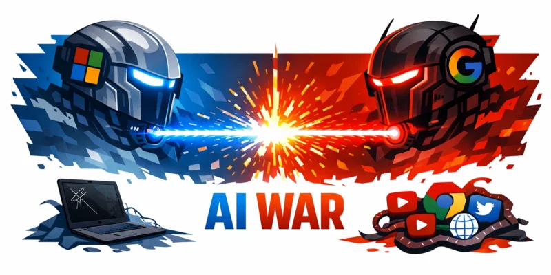 Microsoft Google AI war